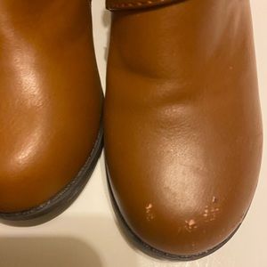 Tahari tan faux leather toddler girls boots US 10